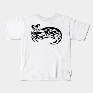 Tribal Otter Tattoo Kids T-Shirt